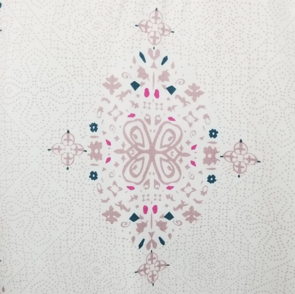 Tobi Medallion Print White Skater Dress | Size XS - Picture 7 of 8